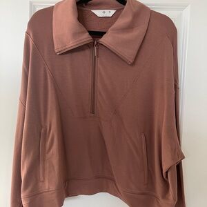 TAVILUXE Cozy Half Zip- Clove